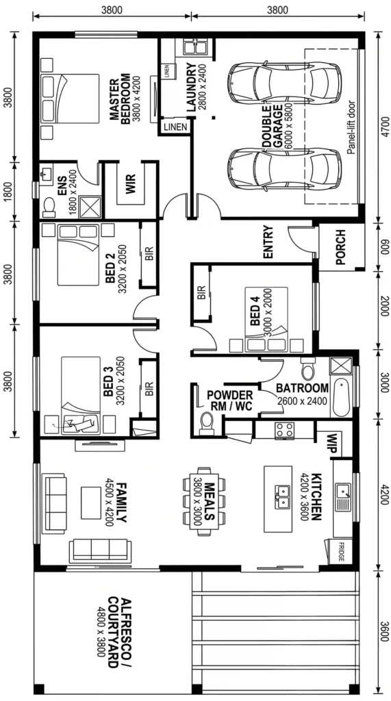 The Yellowstone floor plan